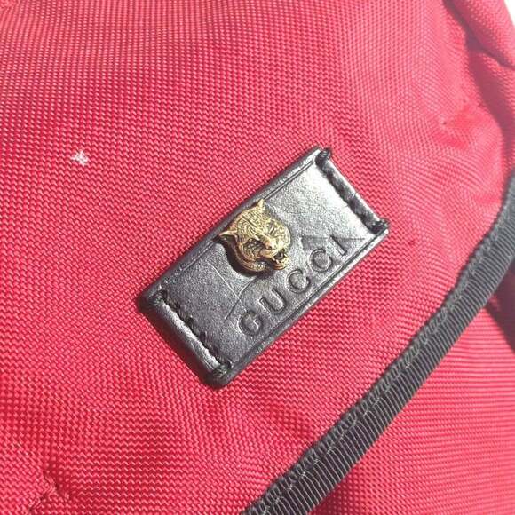 GUCCI Black Canvas Backpack main image 11